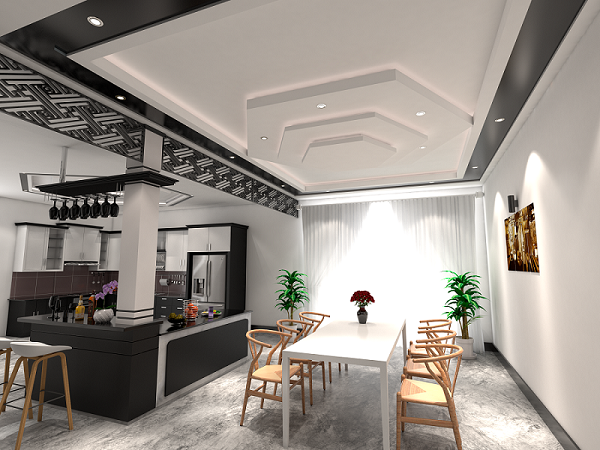 Trần thạch cao nhà bếp có khả năng chống cháy