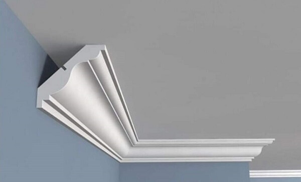 Phào chỉ thạch cao trơn, đơn giản