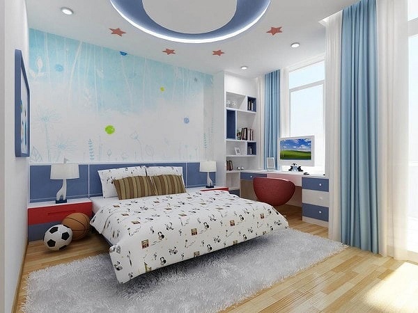 Hình 10. Mẫu trần thạch cao cho phòng ngủ trẻ em đẹp
