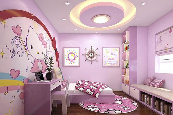 Hình 13. Mẫu trần thạch cao cho phòng ngủ trẻ em đẹp