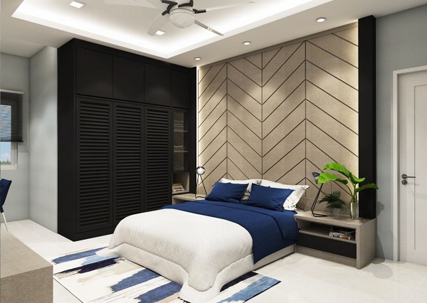 Hình 2. Mẫu trần thạch cao phòng ngủ đơn giản đẹp