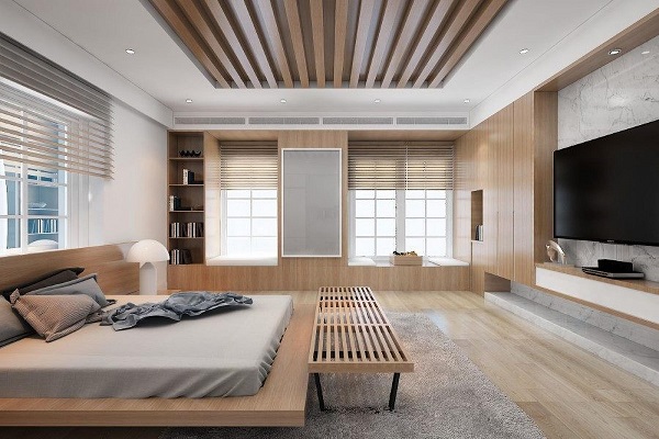 Hình 5. Mẫu trần thạch cao phòng ngủ vợ chồng đẹp