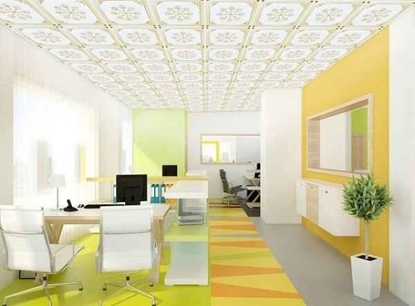 Mẫu trần thả đẹp tại phòng làm việc