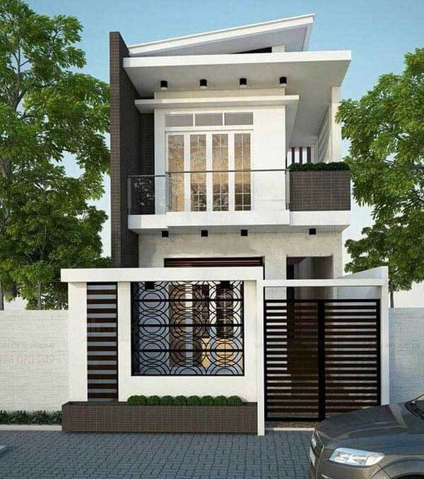 Mẫu nhà 2 tầng mái Thái thiết kế khá mới lạ