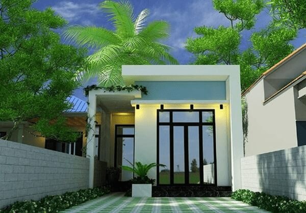  Mẫu nhà cấp 4 có cửa kính lùa