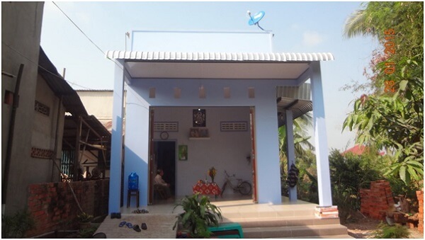 Mẫu nhà cấp 4 được xây bằng khung sắt