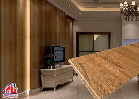mẫu tấm nhựa ốp tường giả gỗ đẹp