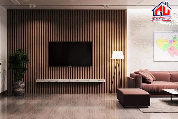 mẫu tấm nhựa ốp tường giả gỗ đẹp