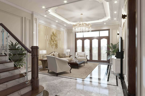 Mẫu trần nhà thạch cao tân cổ điển