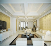 15+ Mẫu trần thạch cao phòng khách liền bếp đẹp, độc đáo